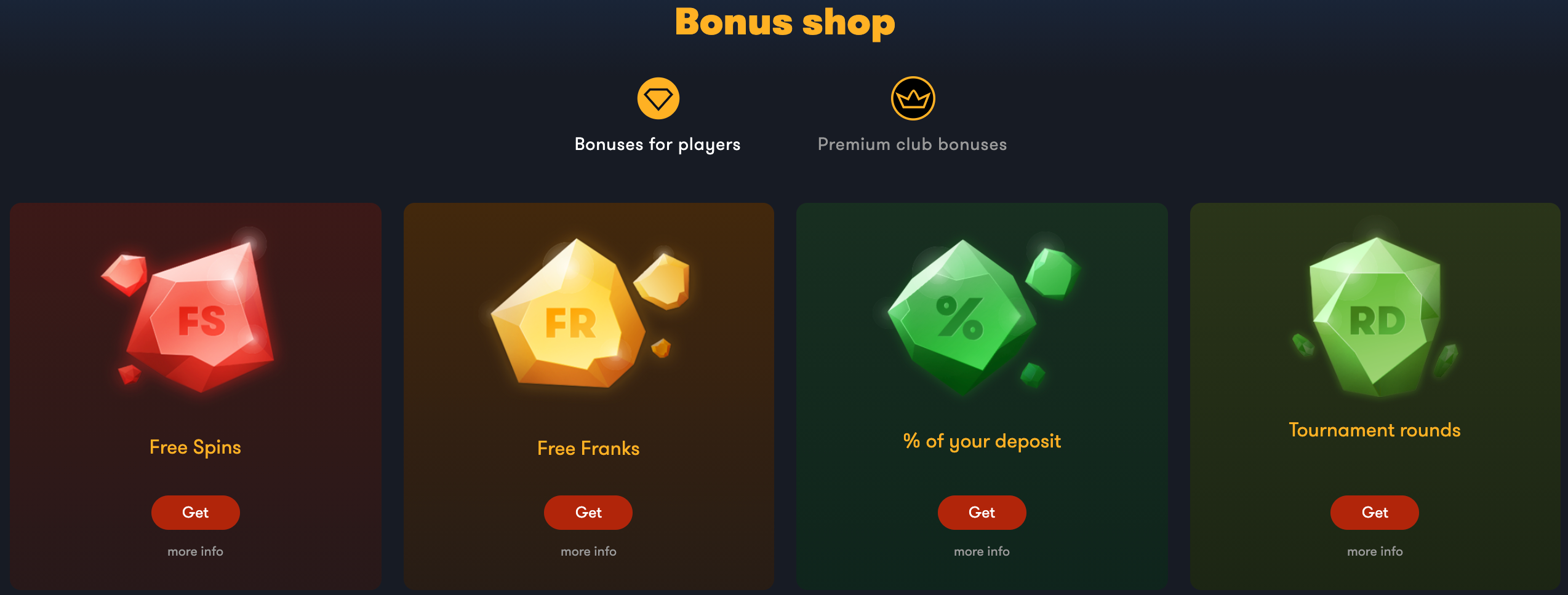frank casino bonuses